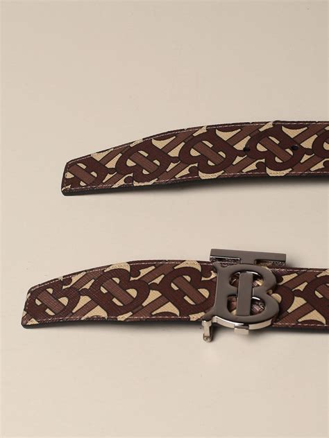 burberry belt brown|Burberry belt with 3 spikes.